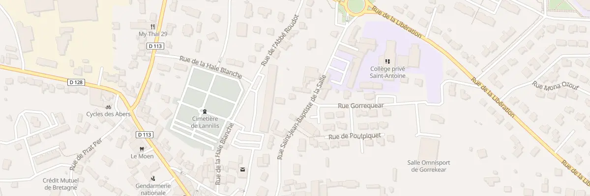 Plan du 6T Rue St Jean Baptiste de Salle à Lannilis