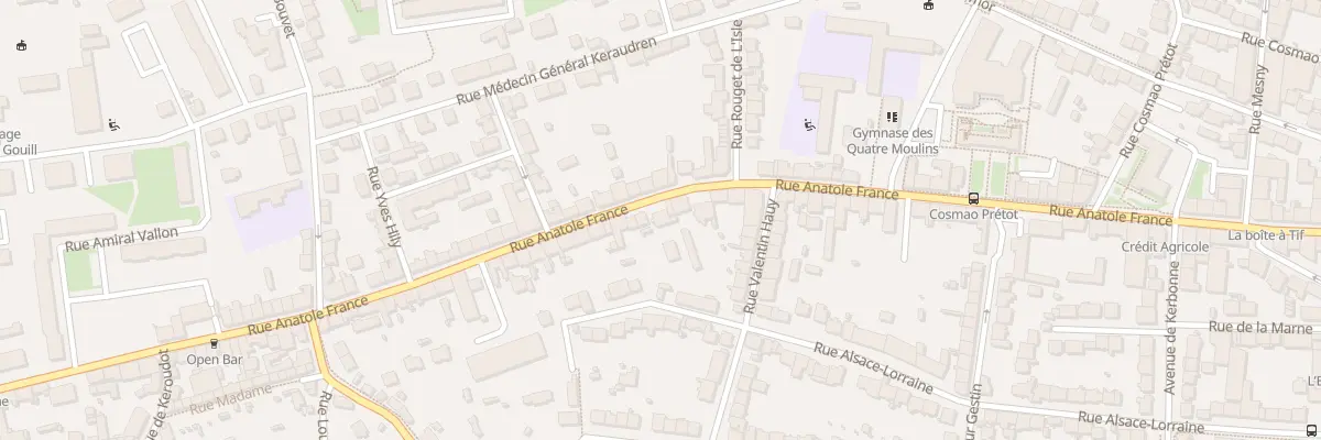 Plan du 143T Rue Anatole France à Brest