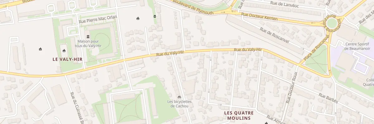 Plan du 78B Rte du Valy-Hir à Brest