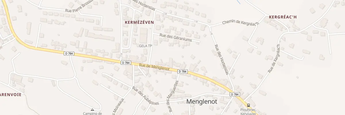 Plan du 22 Rue de Menglenot à Plouhinec