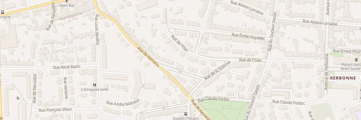 Plan du 40 Rue de l’Yser à Brest