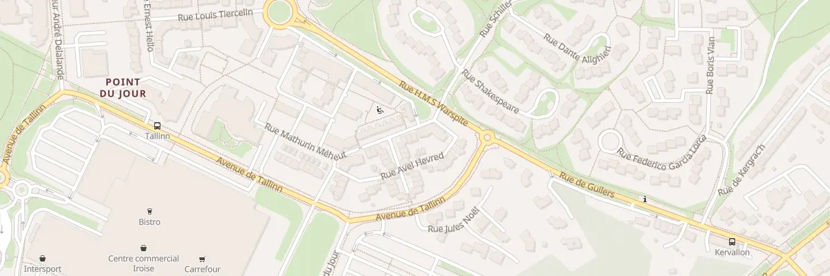 Plan du 6 Rue Avel Sterenn à Brest