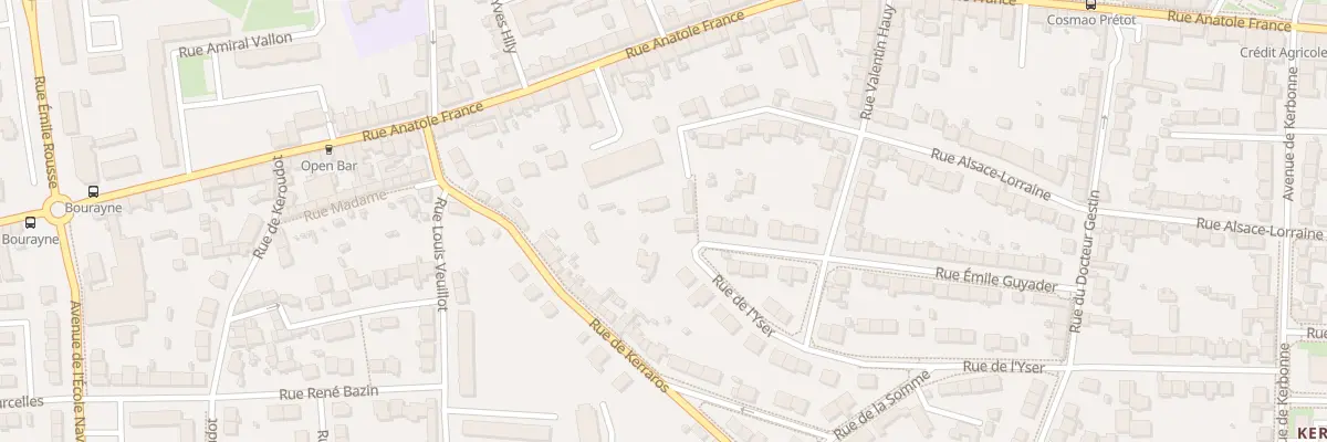 Plan du 50 Rue de l’Yser à Brest