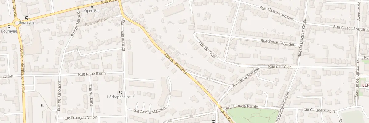Plan du 62 Rue de Kerraros à Brest