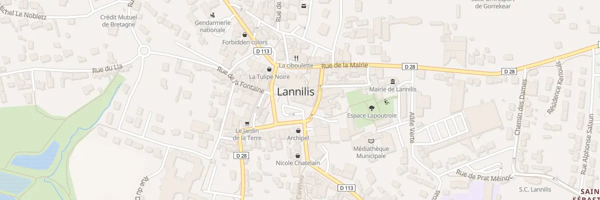 Plan du 1 Pl Général Leclerc à Lannilis