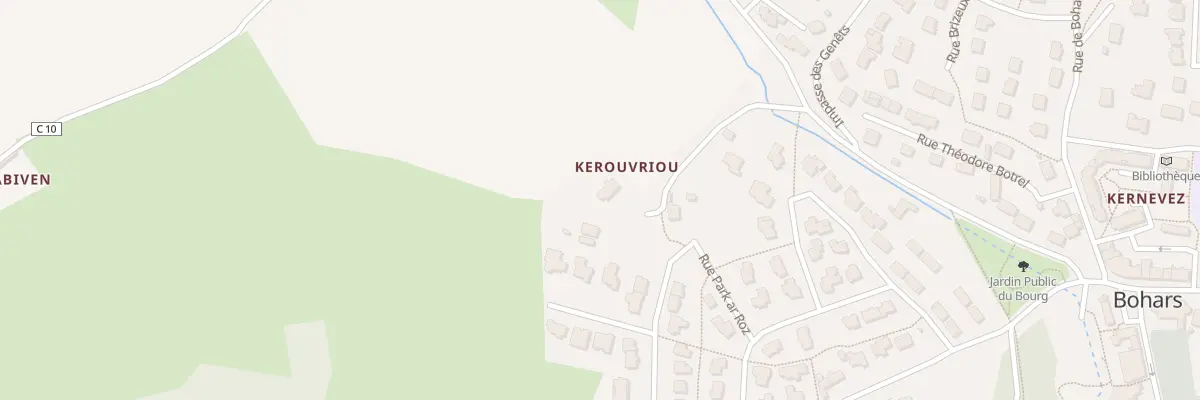 Plan du 155 Che Kerouvriou à Bohars