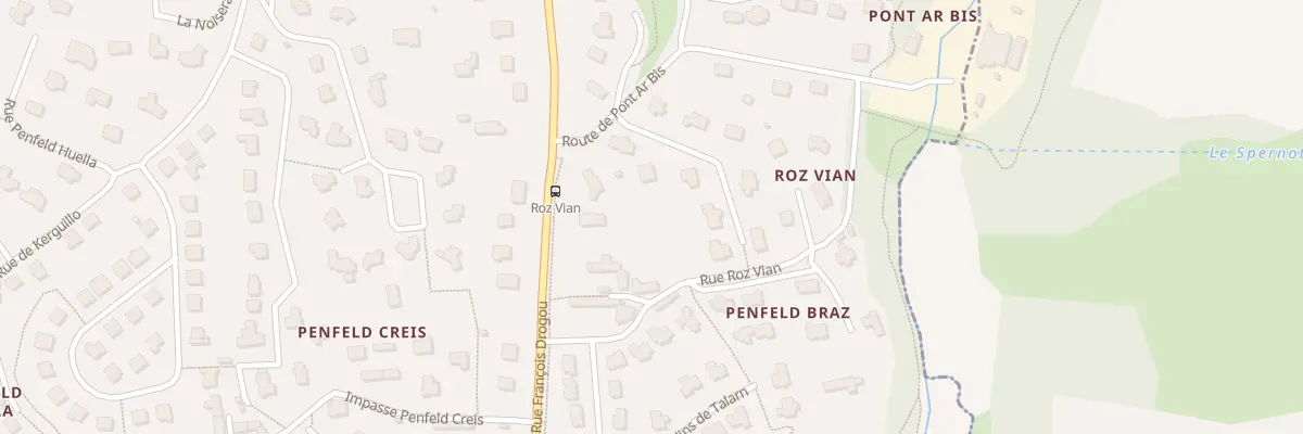 Plan du 100 Rue de Roz-Vian à Bohars
