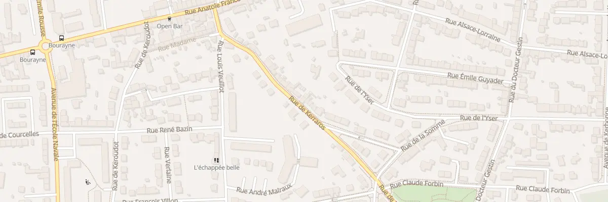 Plan du 52 Rue de Kerraros à Brest