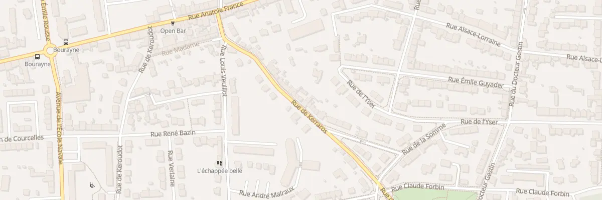 Plan du 50 Rue de Kerraros à Brest