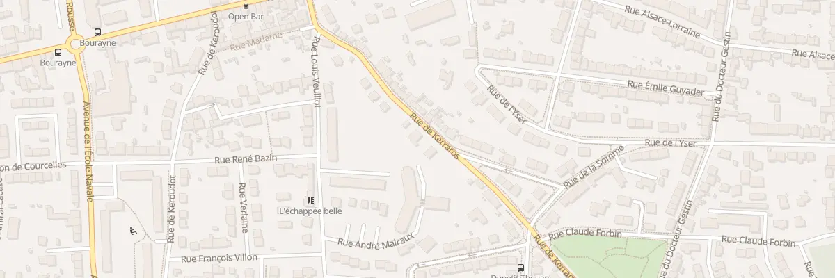 Plan du 35 Rue de Kerraros à Brest