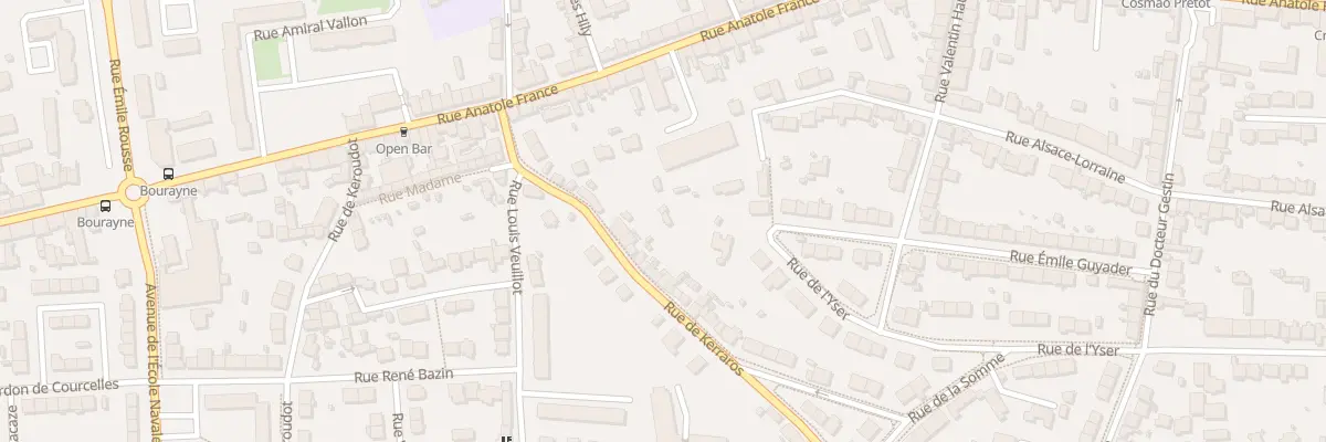 Plan du 34B Rue de Kerraros à Brest