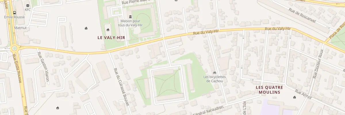 Plan du 1 Rue Sous-Marin Narval à Brest