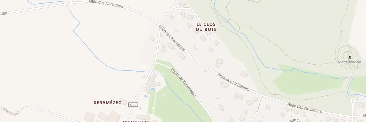 Plan du 36 All des Noisetiers à Bohars