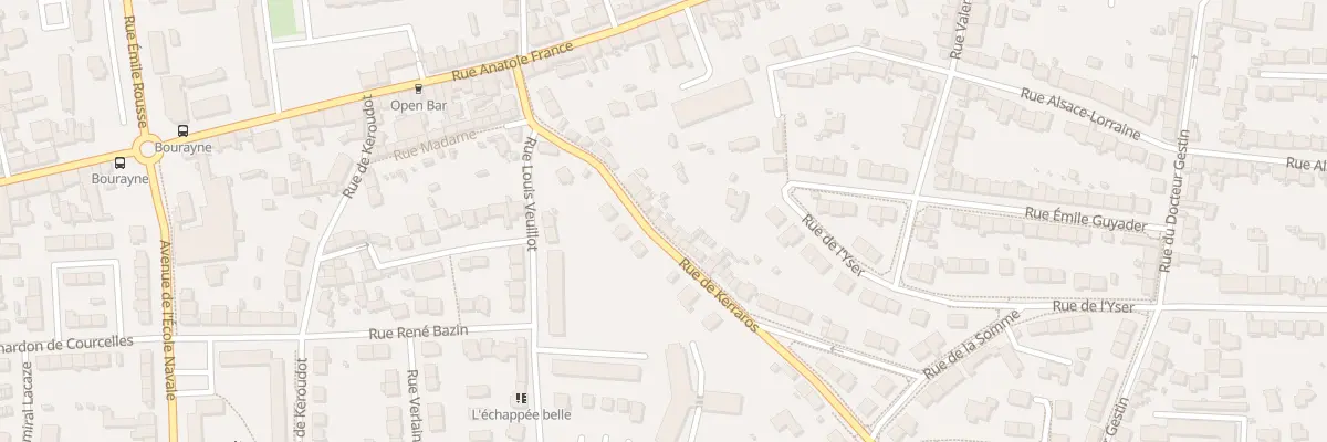 Plan du 40 Rue de Kerraros à Brest