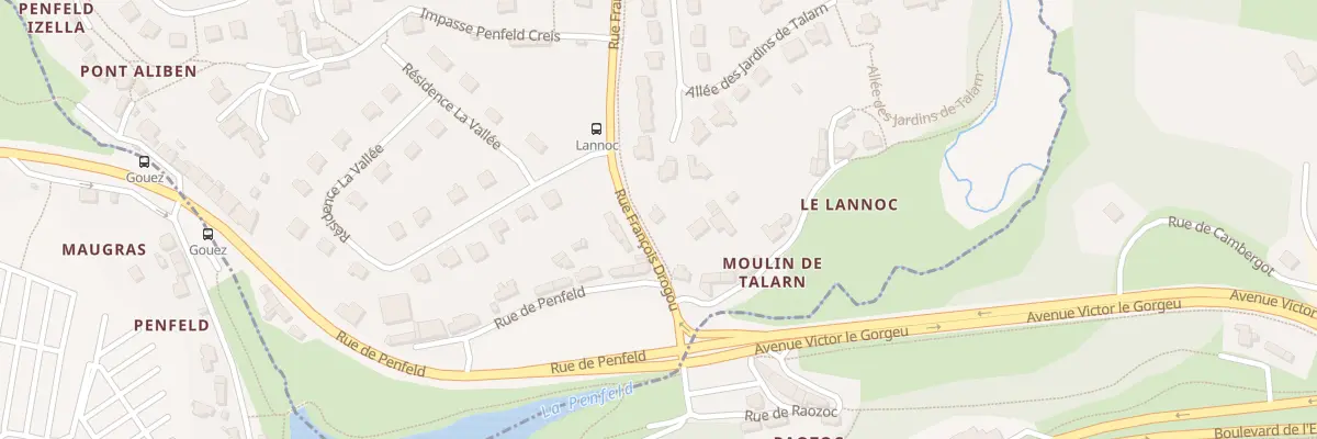 Plan du 1B Rue François Drogou à Bohars