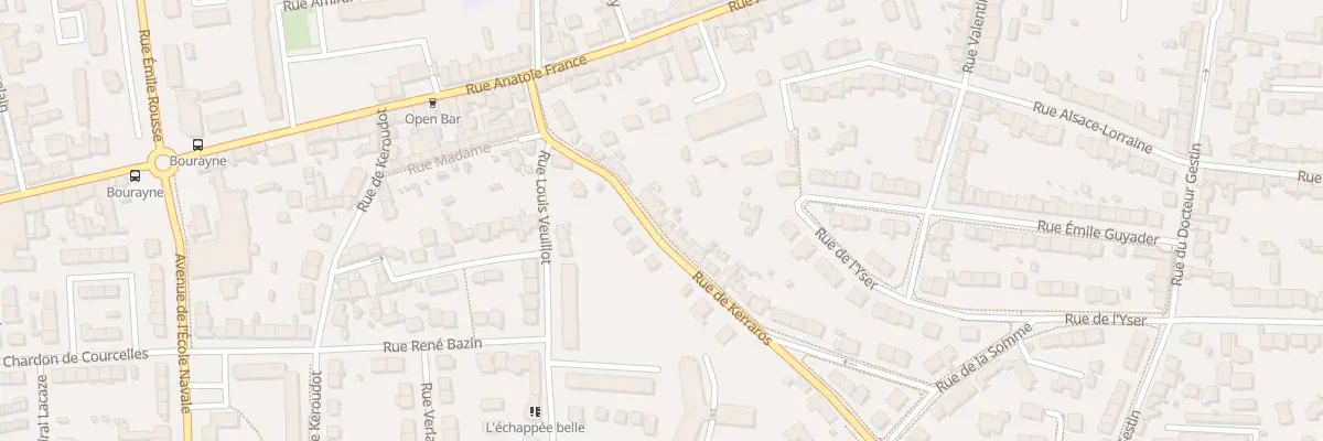 Plan du 36 Rue de Kerraros à Brest