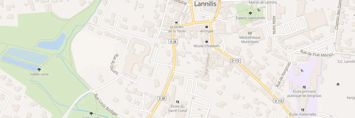 Plan du 12 Rue du Couvent à Lannilis