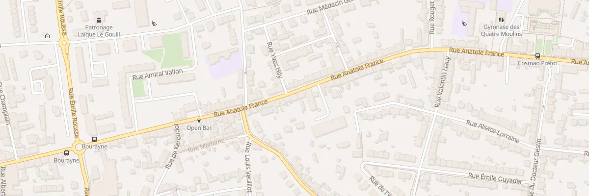 Plan du 111 Rue Anatole France à Brest