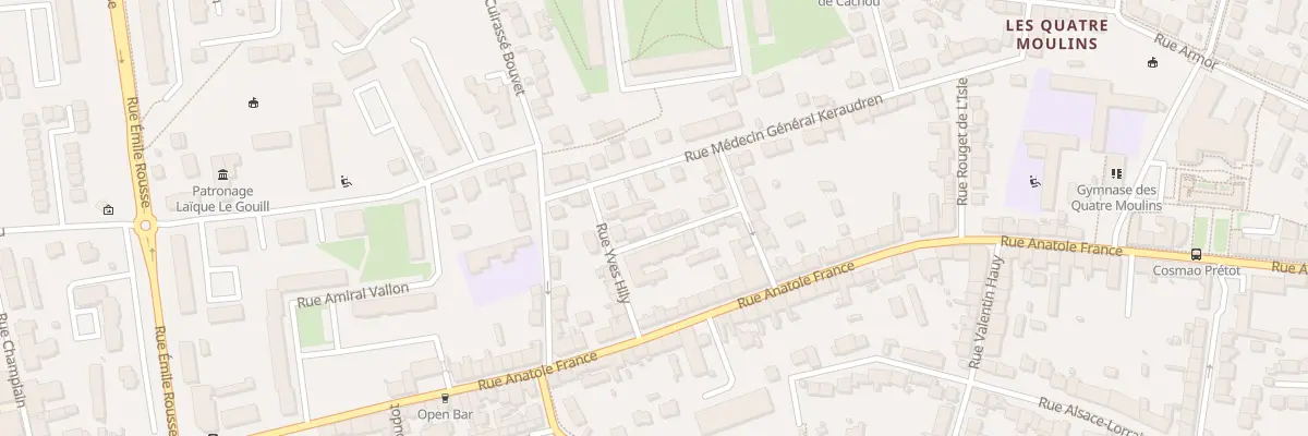 Plan du 20 Rue Alphonse Daudet à Brest
