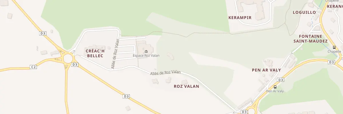 Plan du 185 All de Roz Valan à Bohars
