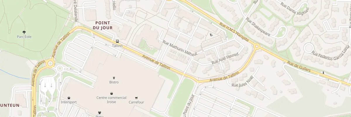 Plan du 16 Rue Mathurin Méheut à Brest