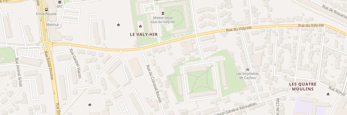 Plan du 98 Rte du Valy-Hir à Brest
