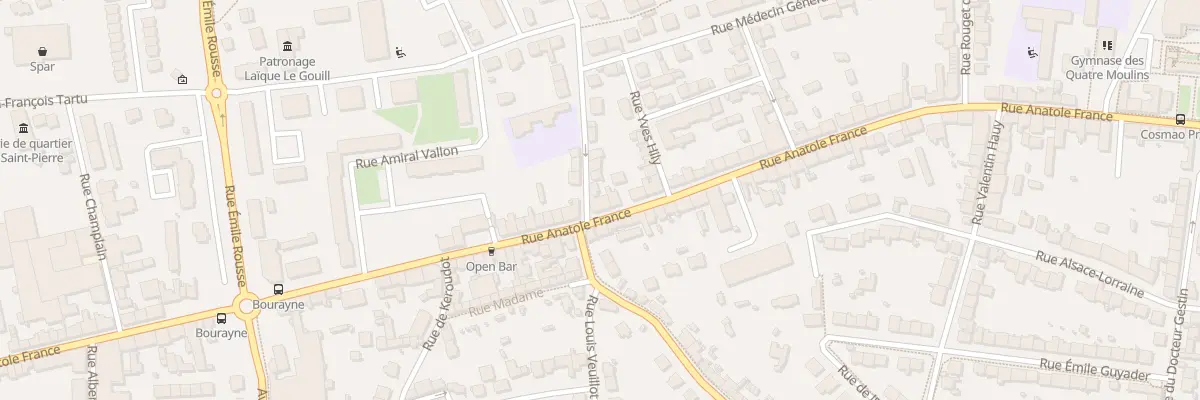 Plan du 96 Rue Anatole France à Brest