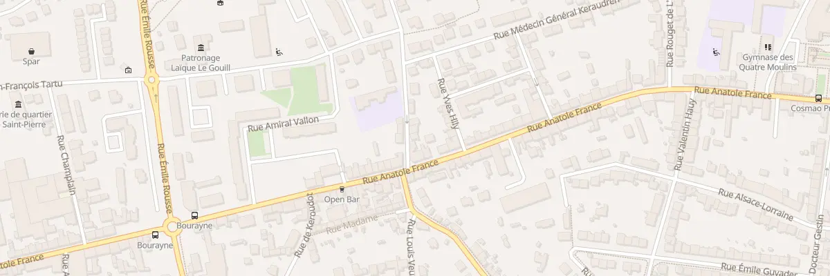 Plan du 1B Rue du Cuirasse Bouvet à Brest