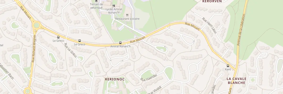 Plan du 1 Rue Rossini à Brest