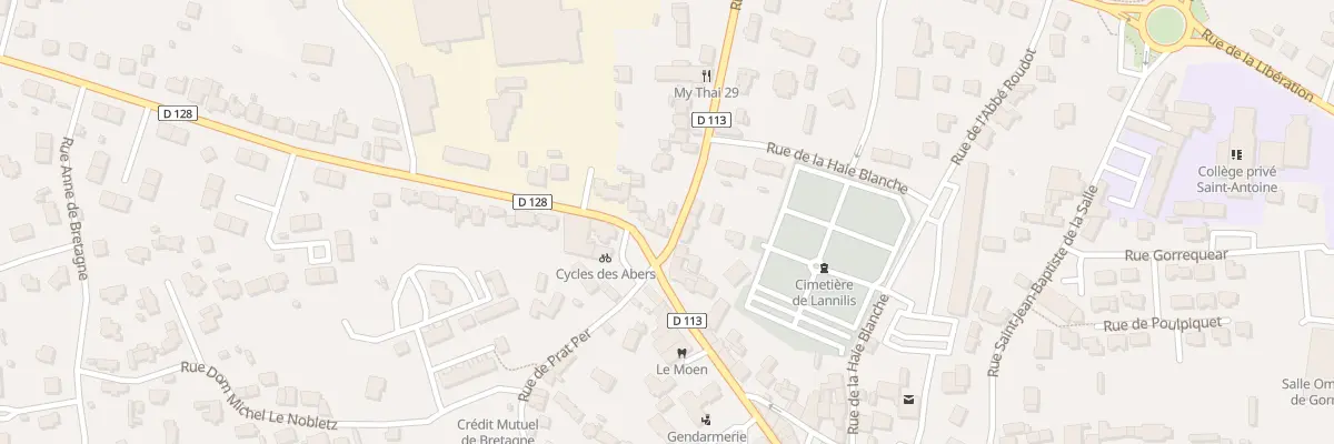 Plan du 1 Rue de la Roche à Lannilis