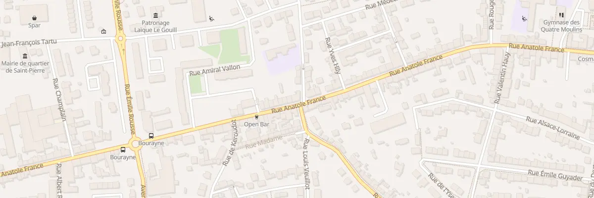Plan du 94 Rue Anatole France à Brest