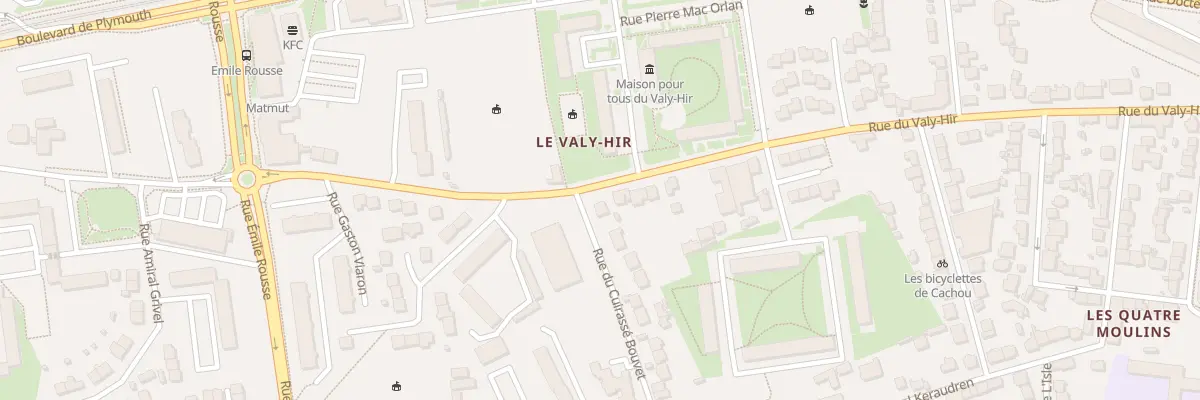 Plan du 108 Rte du Valy-Hir à Brest