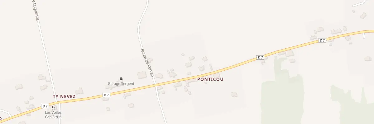 Plan du 463 Ponticou à Beuzec-Cap-Sizun