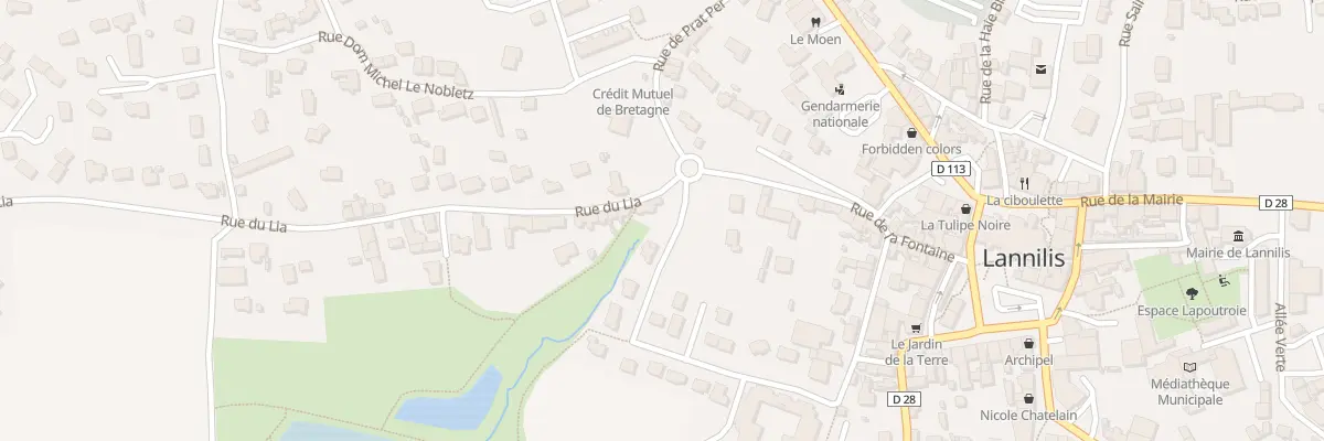 Plan du 2 Rue du Lia à Lannilis
