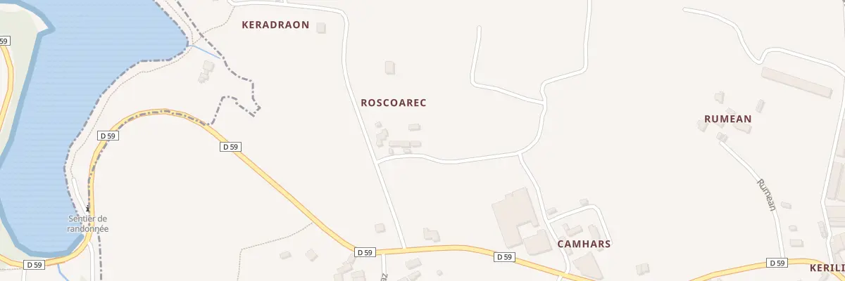 Plan du 106 Roscoarec à Plouvien