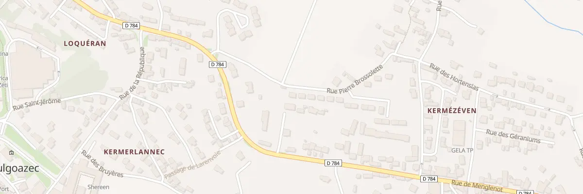 Plan du 14 Rue Pierre Brossolette à Plouhinec