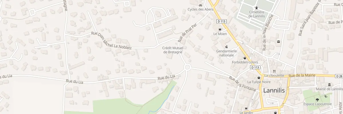 Plan du 6 Rue du Prat Per à Lannilis