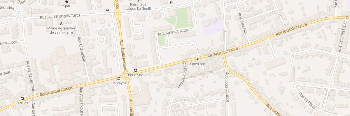 Plan du 74 Rue Anatole France à Brest