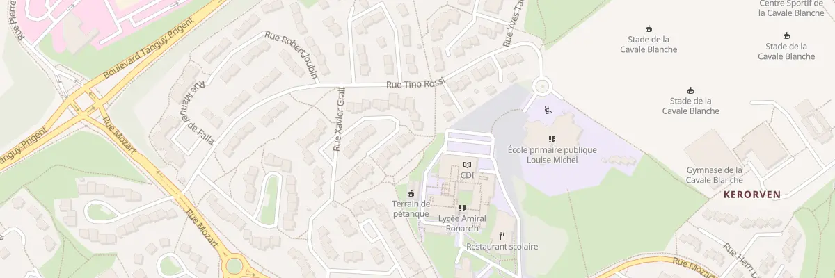 Plan du 22 Rue Elsa Triolet à Brest