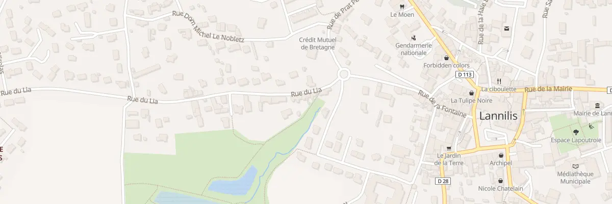 Plan du 8 Rue du Lia à Lannilis