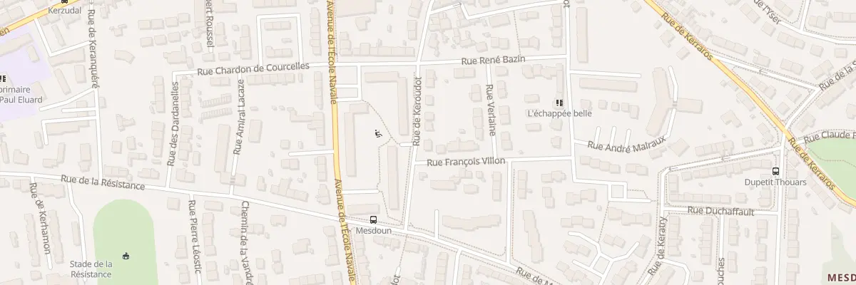 Plan du 9 Rue de Keroudot à Brest