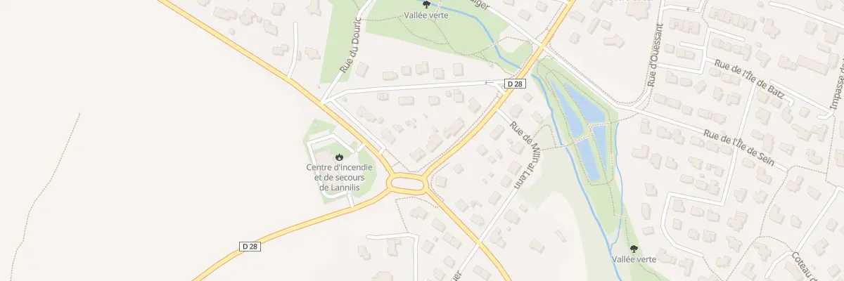 Plan du 9 Rue de Tréglonou à Lannilis