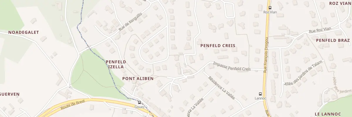 Plan du 14 Rue de Penfeld Izella à Bohars