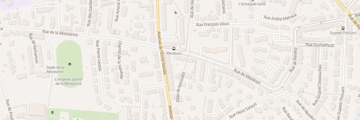 Plan du 3 Rue Mesdoun à Brest