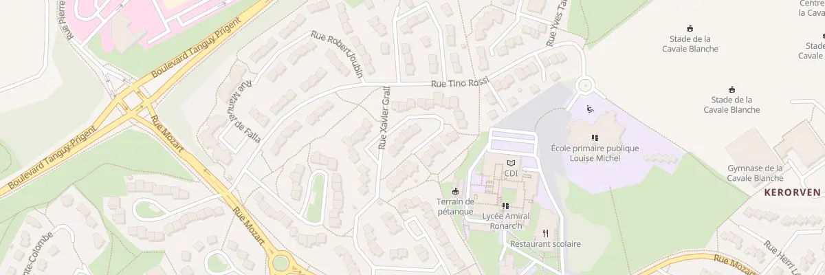 Plan du 7 Rue Elsa Triolet à Brest