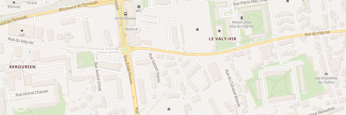 Plan du 116 Rte du Valy-Hir à Brest