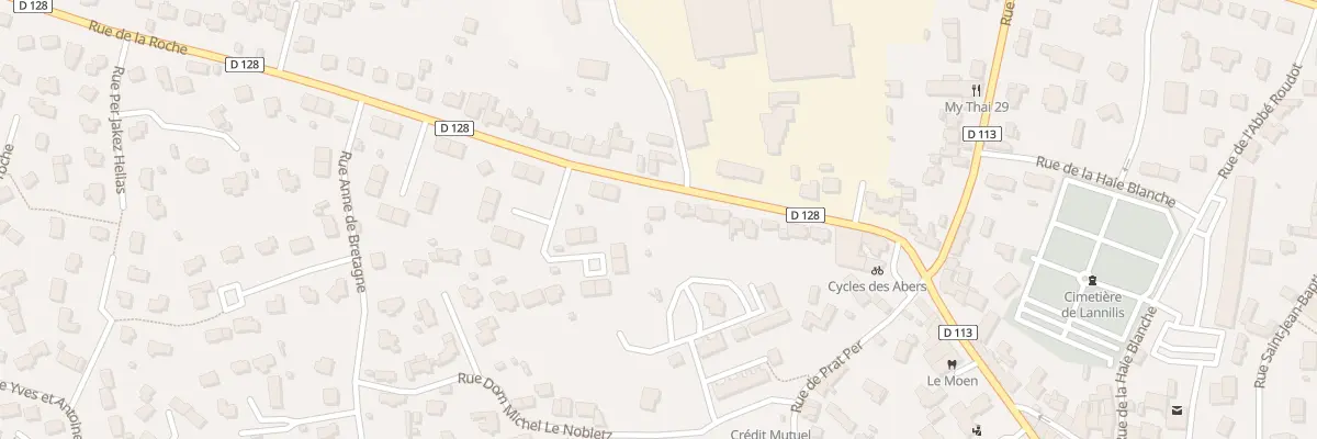 Plan du 28 Rue de la Roche à Lannilis