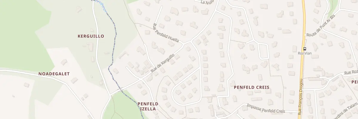 Plan du 9 Rue de Kerguillo à Bohars