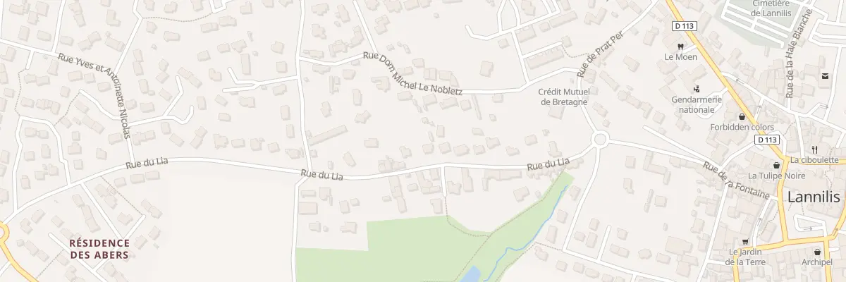 Plan du 17 Rue du Lia à Lannilis
