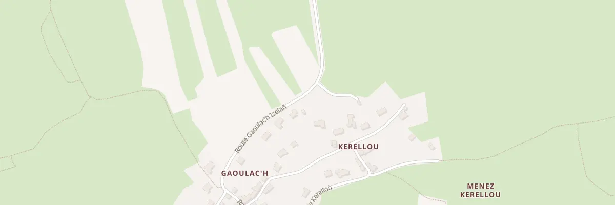 Plan du 25 Rte du lavoir de Gaoulac’h à Crozon